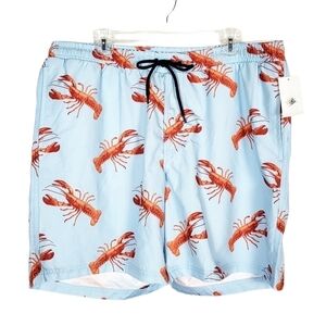 CLUB ROOM 7" swim trunks with lobsters NWT vacation beach